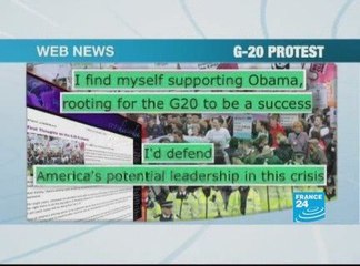 Anti G-20 demonstrations on the Web