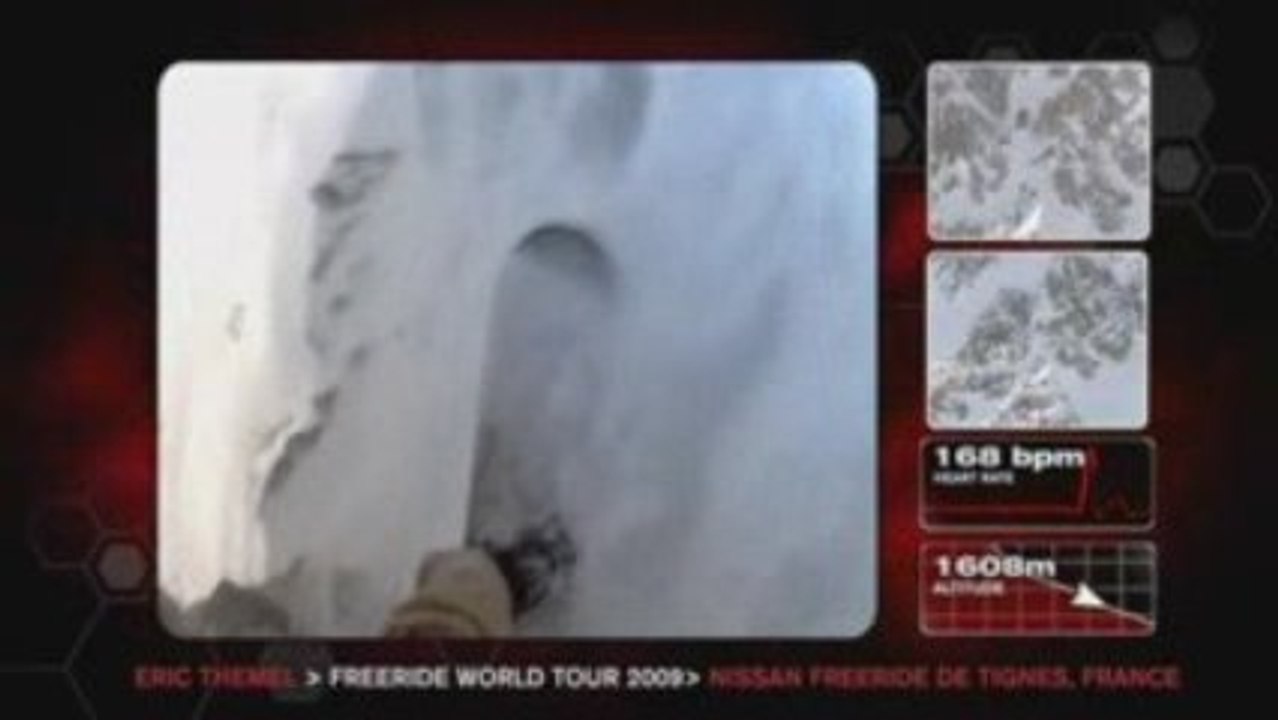 Snowboarder Eric Themel's Freeride World Tour Run Tignes