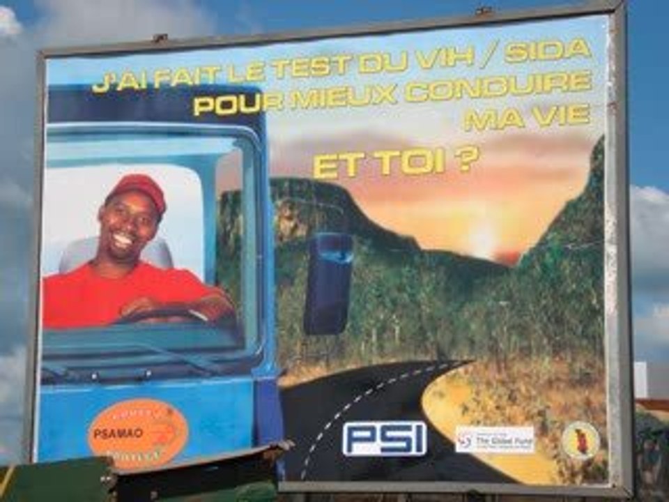 Exposition panneaux prévention Vih/sida - Afrique de l'ouest