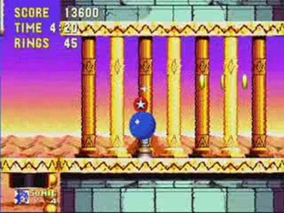 Sonic et knucles W.T.4 sables mouvants