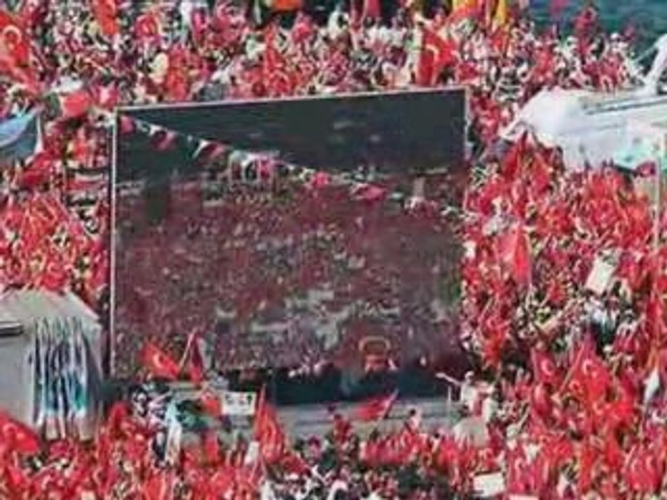 cumhuriyetin bekçisi izmir miting görüntüleri