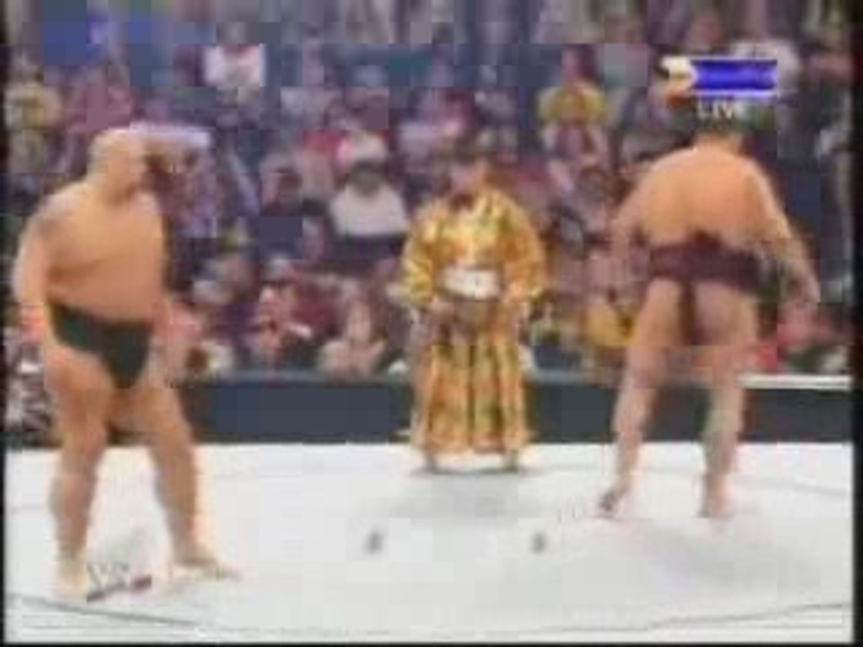 The Big Show Vs Akebono in a Sumo Match