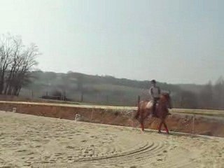 Ronja et moi lors d'une seance difficile!!!!