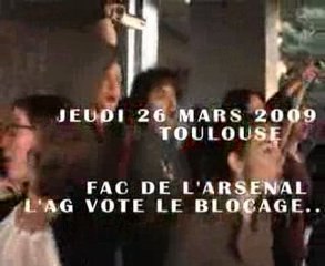 Blocage de l'Arsenal à Toulouse