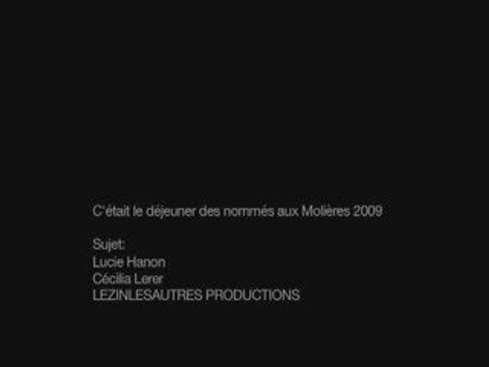 Déjeuner des nommés aux Molières 2009