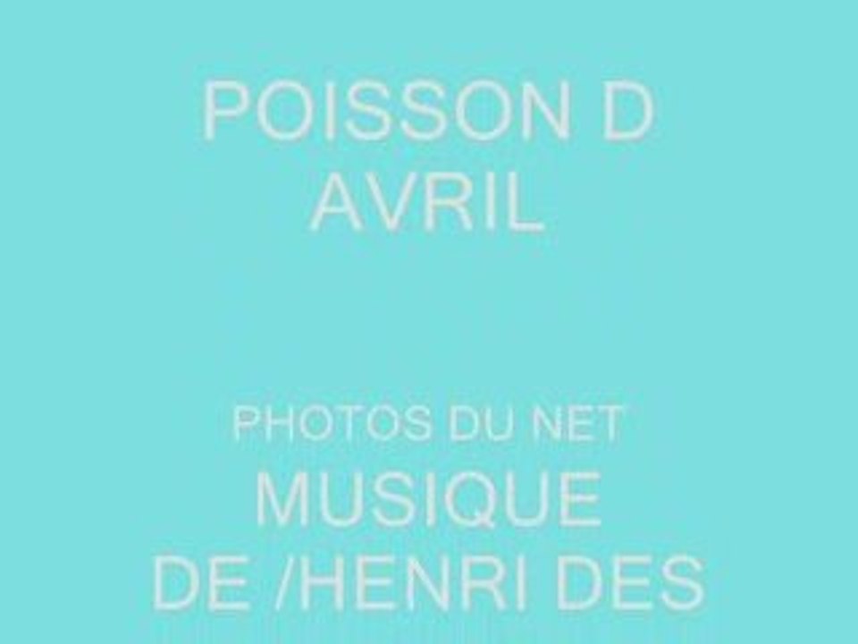 POISSON D AVRIL