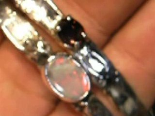 handmade jewelry opal and tourmaline