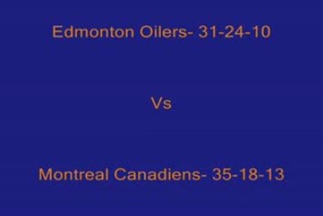 Edmonton Vs Montreal