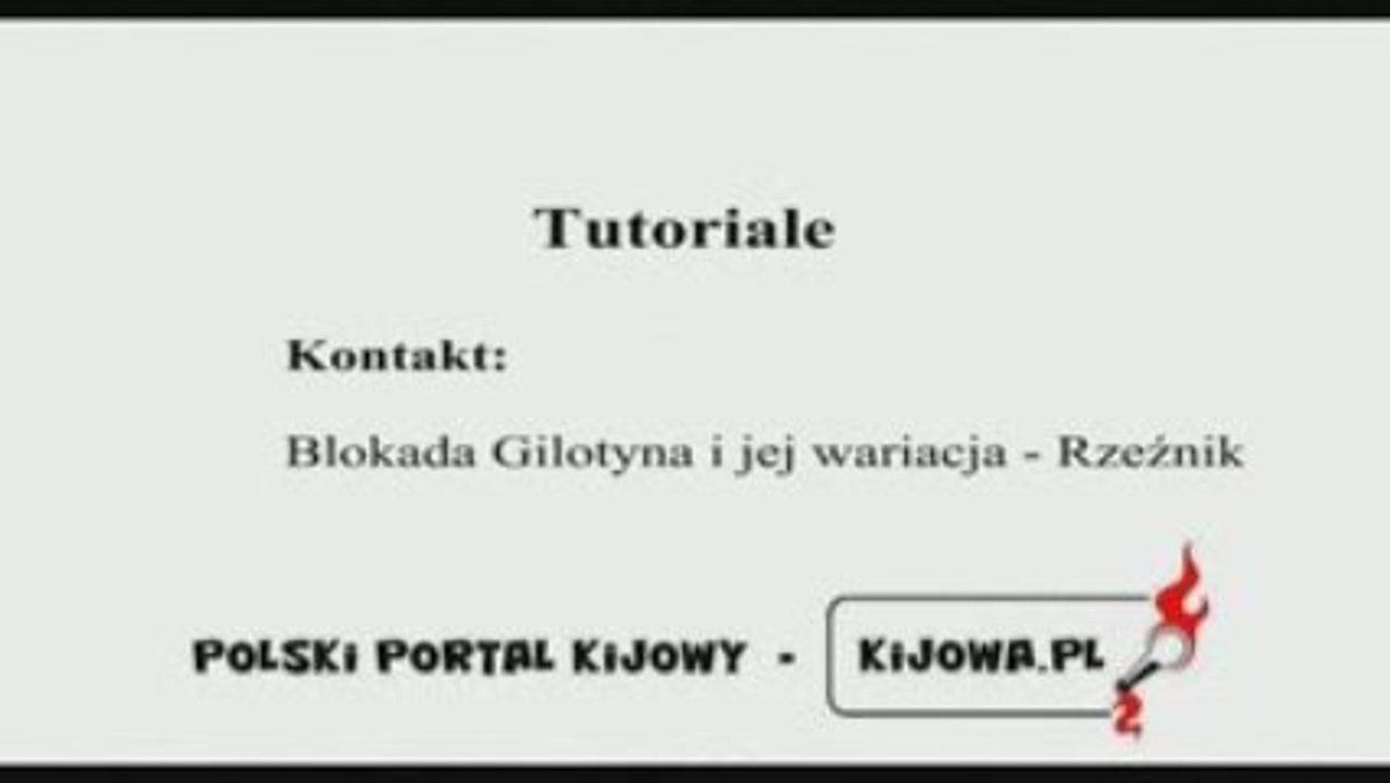 Kijowa.pl - Tutoriale - Kontakt - Blokada Gilotyna