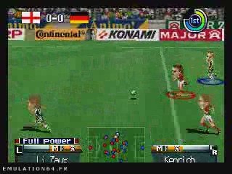 International Superstar Soccer 98 (Mode grosses tetes) (N64)