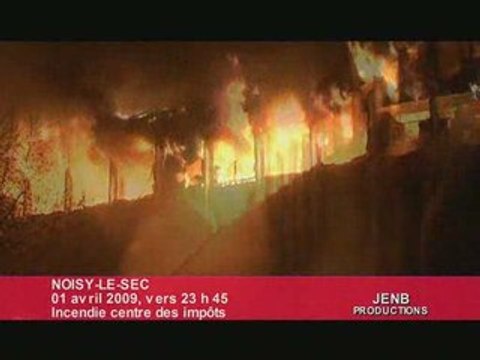 176 pompiers à Noisy-le-Sec (Incendie centre des impôts)