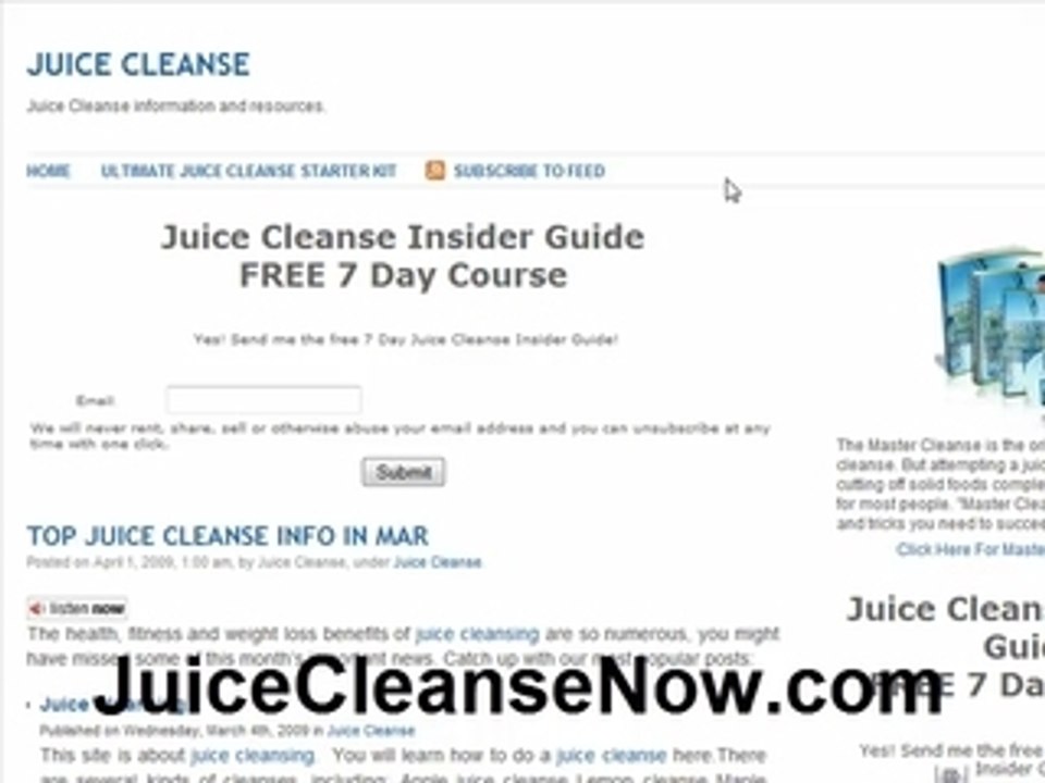 Juice Cleanse NOW!