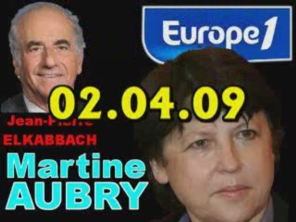 ITW de Martine Aubry (02.04.09)