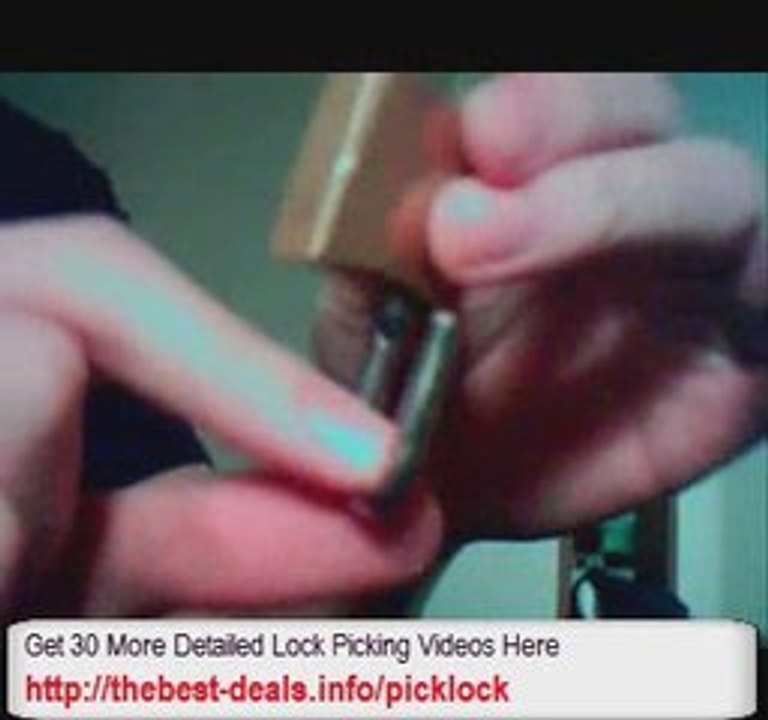 How to Pick a Lock with Tweezers and Safety Pin