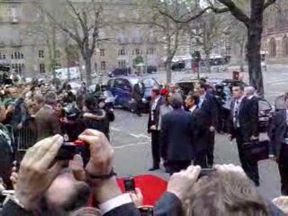 Otan : arrivée de Sarkozy au Rohan