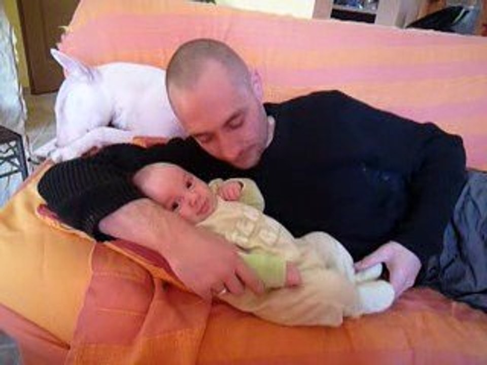avec papa!