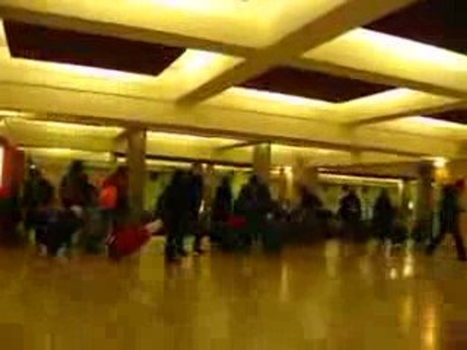 Homer Simpson à la gare sncf