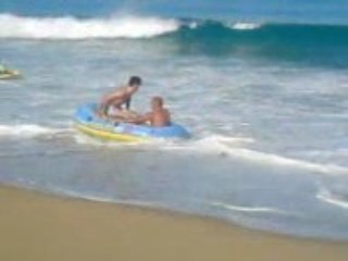 mini cascade en plage