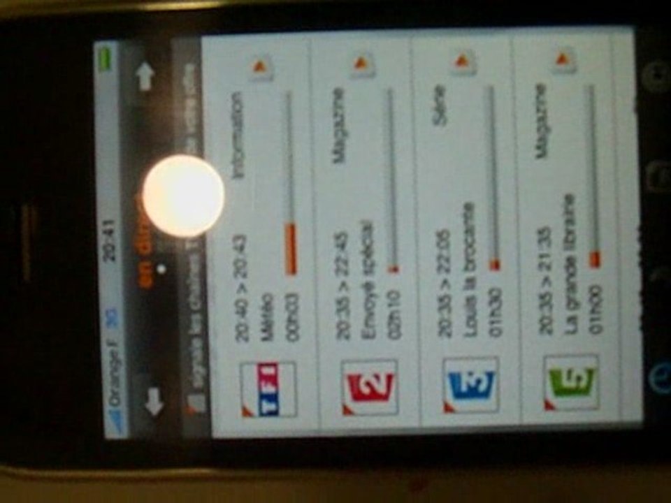 Présentation TV d'Orange sur iPhone - iPhon.fr