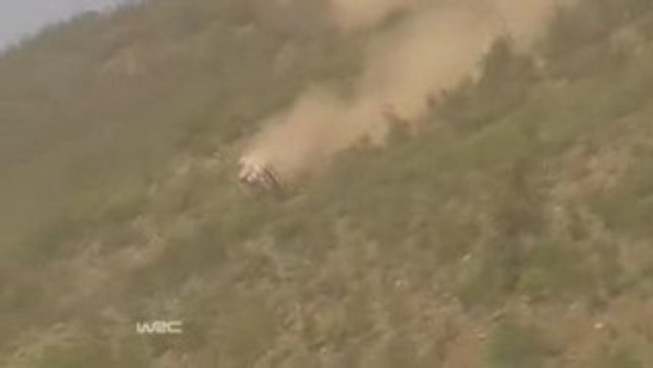 Latvala rolls 17 times WRC Portugal 2009