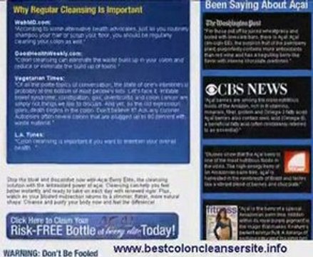 The Best Colon Cleanser Site Reviews: Acai Berry Elite