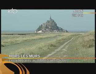 Les étudiants au Mont Saint Michel