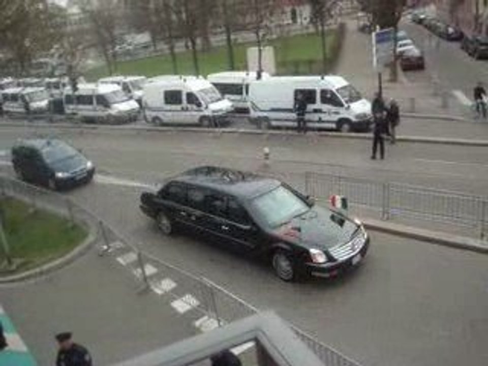 Delegation Barack Obama ( Sommet de l'Otan ) strasbourg 01