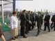 Silvio Berlusconi and Nicolas Sarkozy arrive at Nato summit