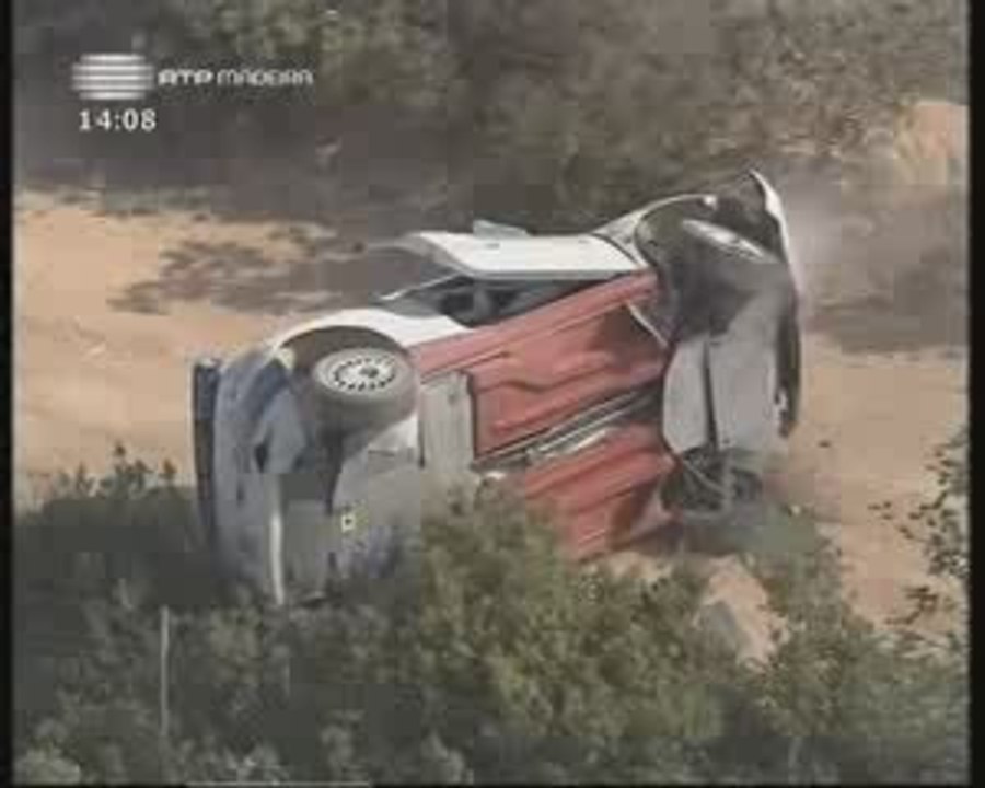 WRC Portugal 2009 Crash B.Sousa