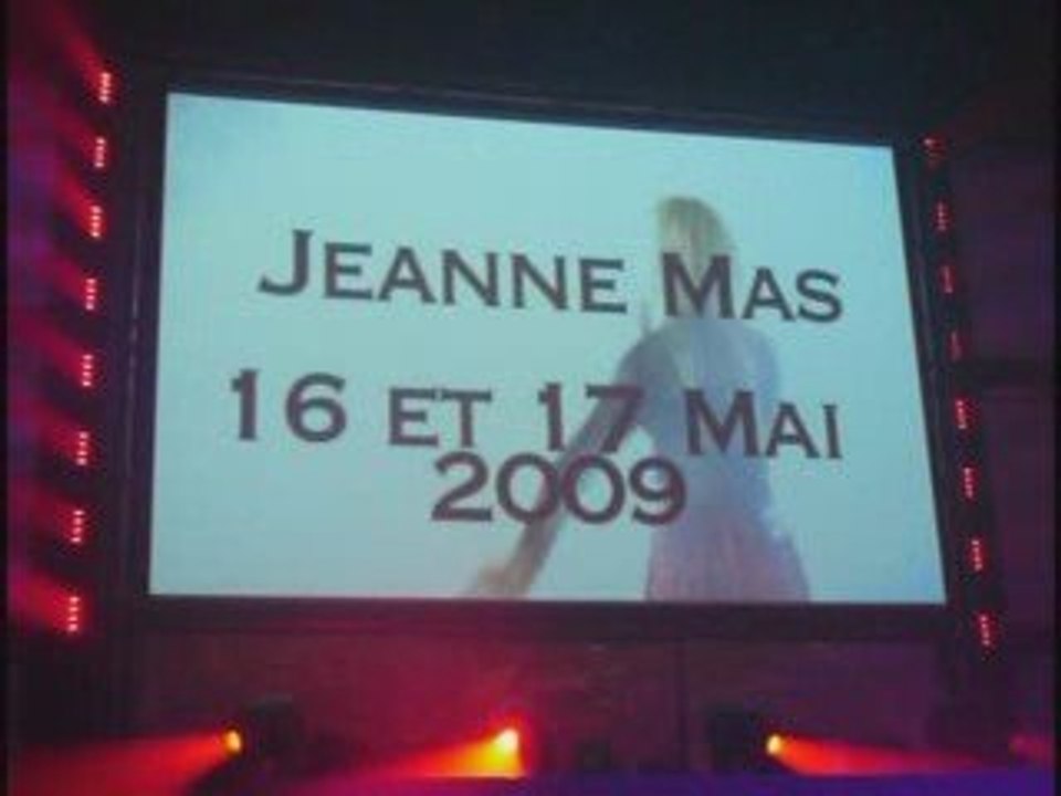 Publicité pour l'Olympia de Jeanne Mas