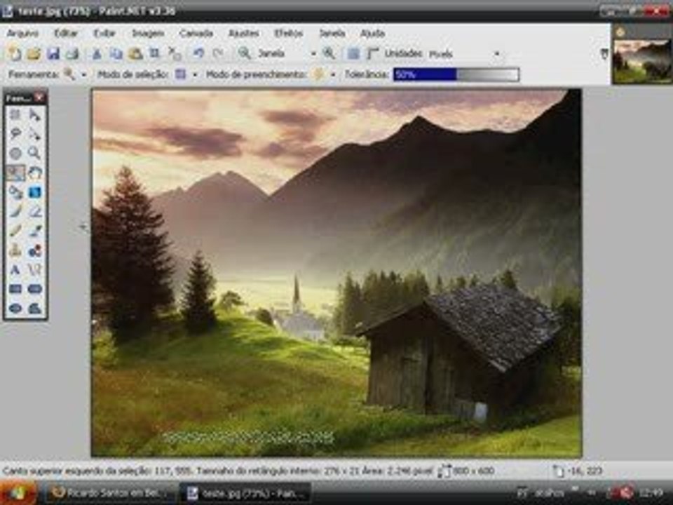 Guia tutorial - paint.net - adicionar marca de água