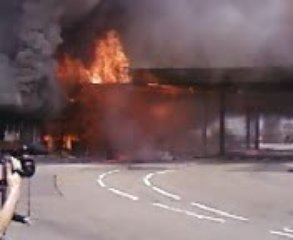 Strasbourg la douane en feu !!