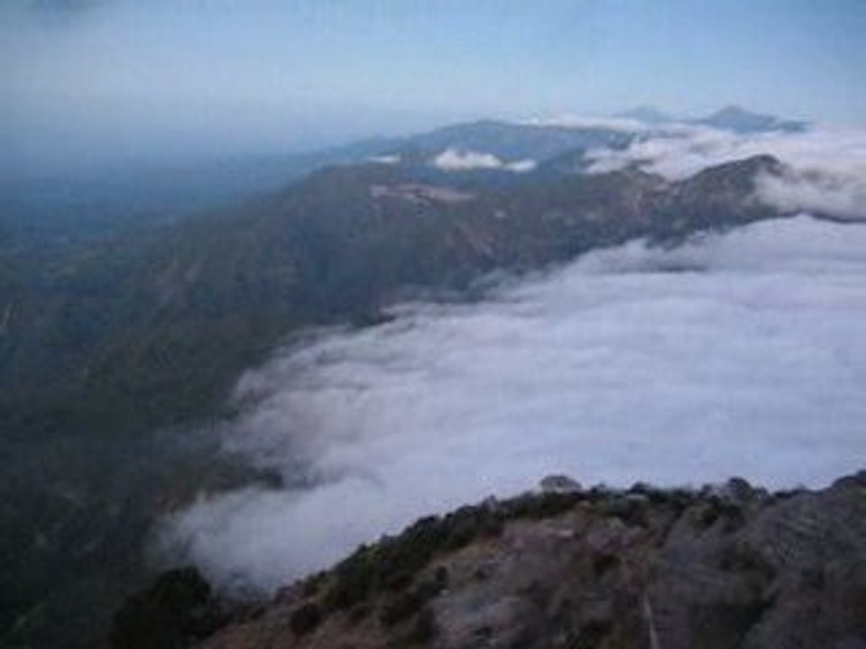 Lever de soleil volcan santa maria