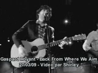 Gaspard royant back from where we aim live festival chorus