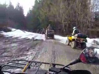 QUAD Amancey piste forestière