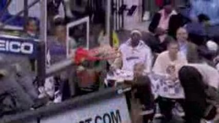 NBA Jamario Moon gets out on the break and finishes with the