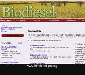 Biodiesel Tips