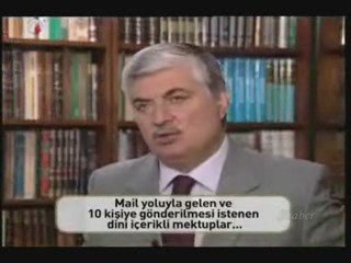 Mail yoluyla gelen dini yazılar