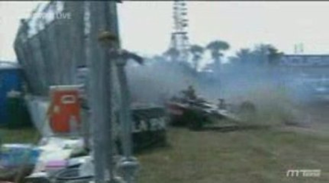 IRL St Petersburg 2009 Matos and Patrick huge crash