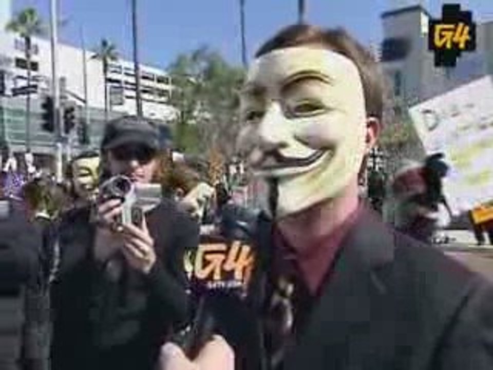 G4 Attack of the Show - Anonymous vs Scientology