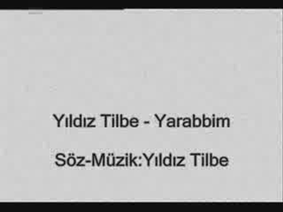 Yildiz Tilbe Yarabbim