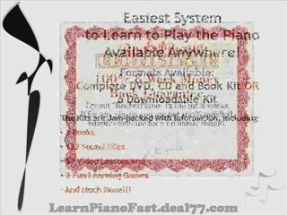 Learn How To Play The Piano Fast and Easy