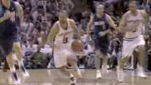 NBA Tony Parker picks off a Jason Kidd pass and dishes it to