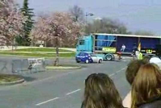 205 rallye Slalom Belleville Sur Saone 05/04/09