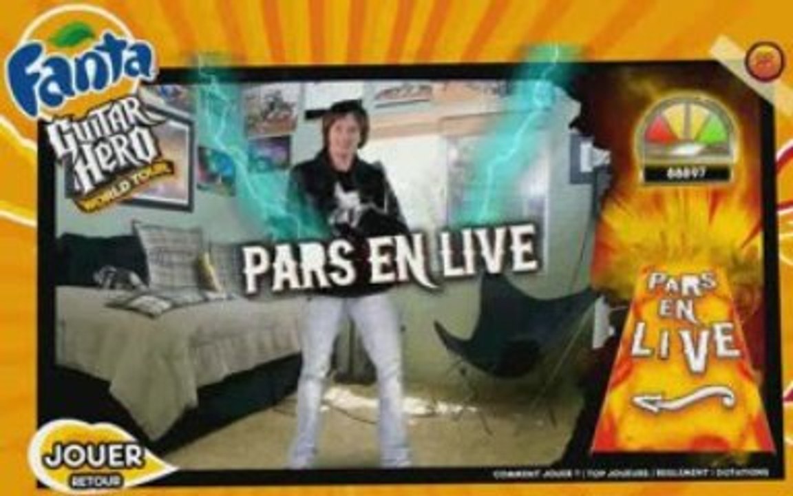 Fanta Guitar Hero Wolrd Tour Libbye guitare 182590 points