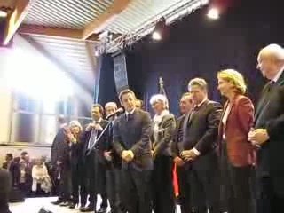 Le president  à bouc bel air arrivee