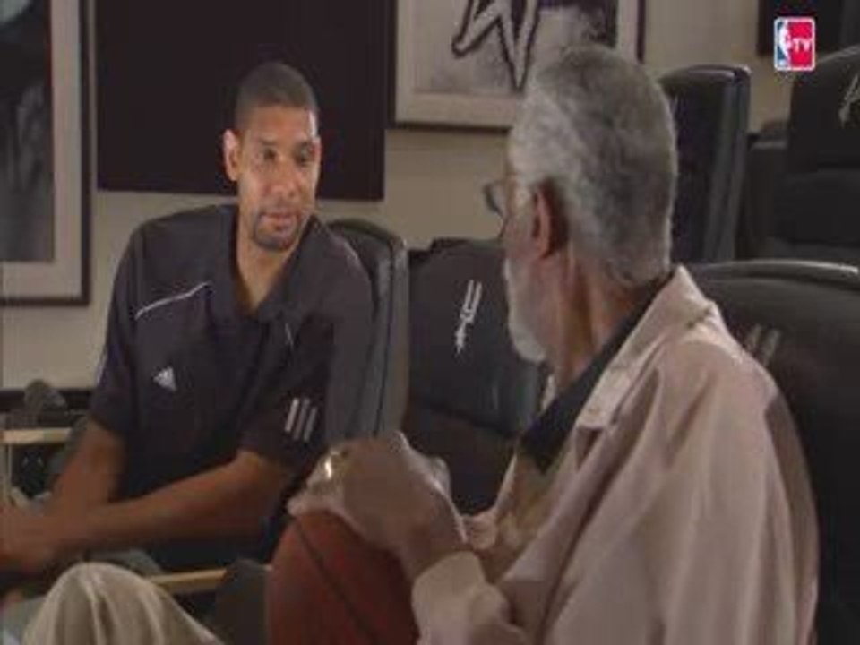 Bill Russell and Tim Duncan Go One-On-One
