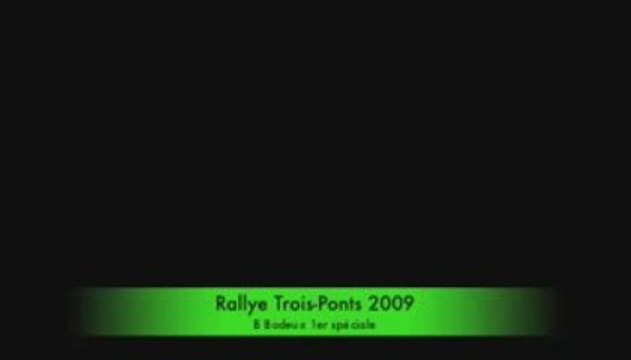 Rallye Trois Ponts 09 - B Bodeux 1er