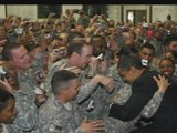 Obama meets troops in Iraq