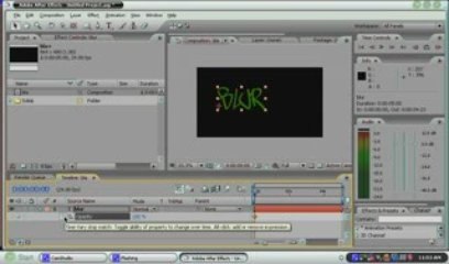 Text blur aftereffects